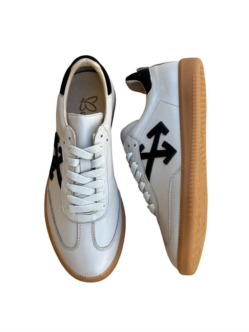 Yalınayak Bty2485353 Hakiki Deri Kadın Spor Sneaker Silver