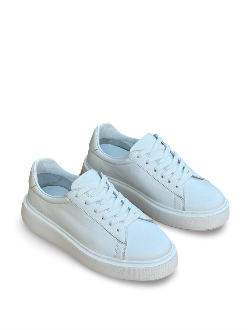 Yalınayak Bty249901 Hakiki Deri Unisex Casual Beyaz
