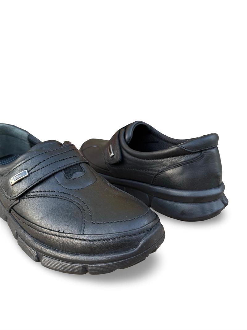 Yalınayak Bty96604 Hakiki Deri Comfort Taban Kadın Ayakkabı Siyah