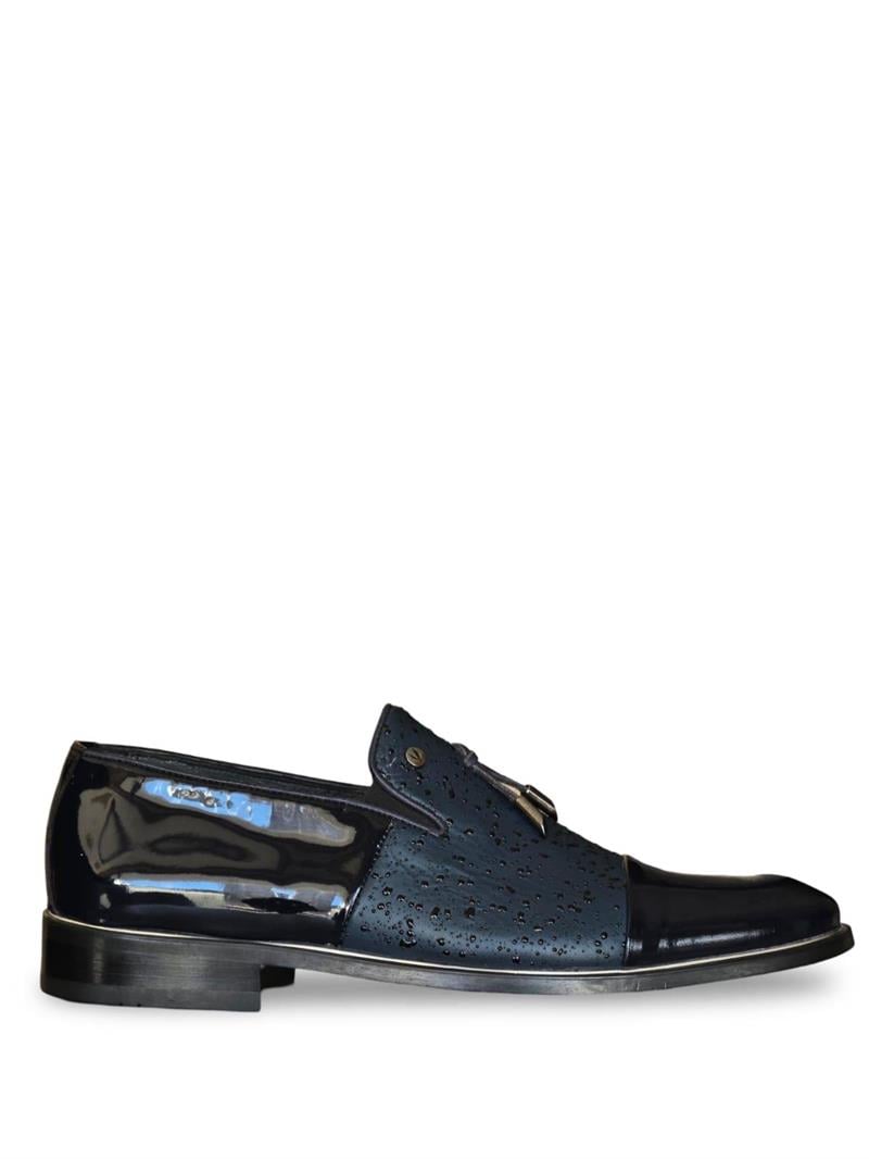 Yalınayak F8036  Neolit Taban Erkek Klasik Ayakkabı Laci Rugan