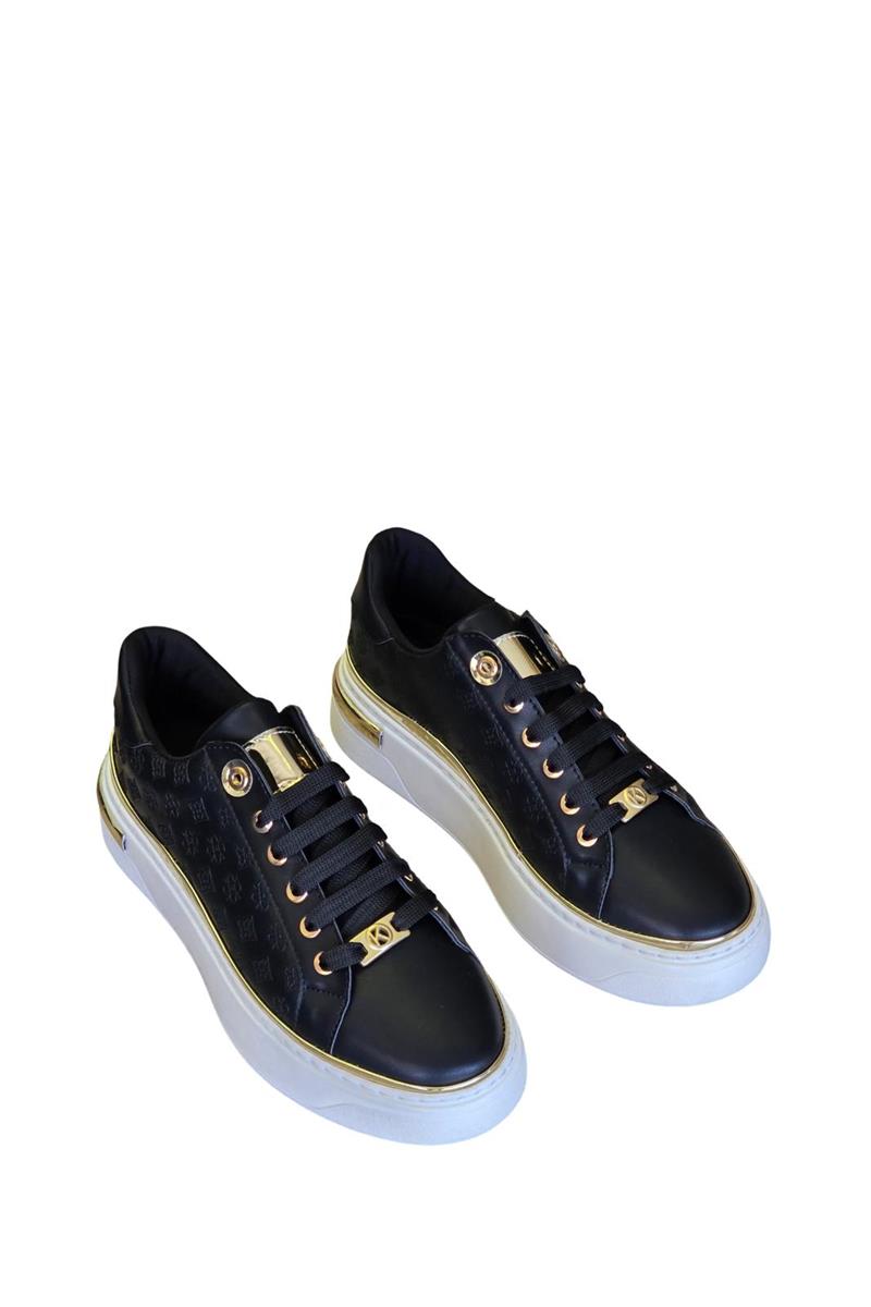 Yalınayak K732559  Eva Taban Kadın Sneaker Spor Siyah