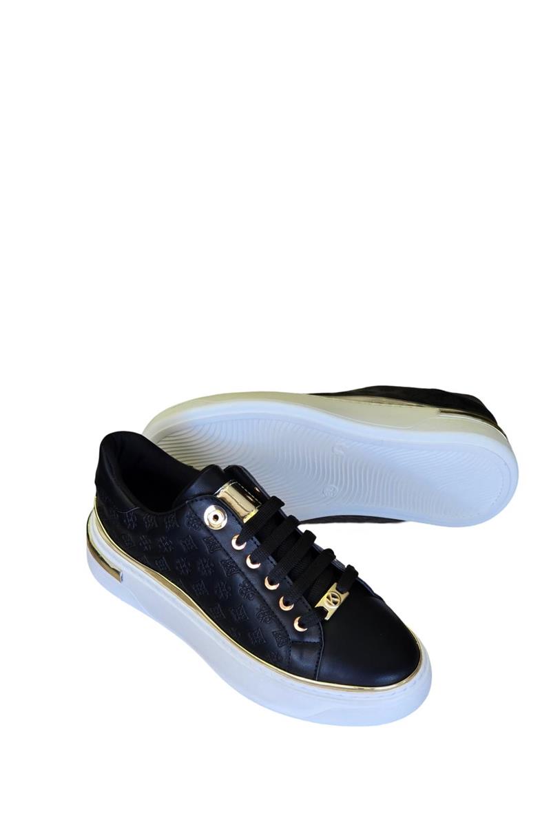 Yalınayak K732559  Eva Taban Kadın Sneaker Spor Siyah