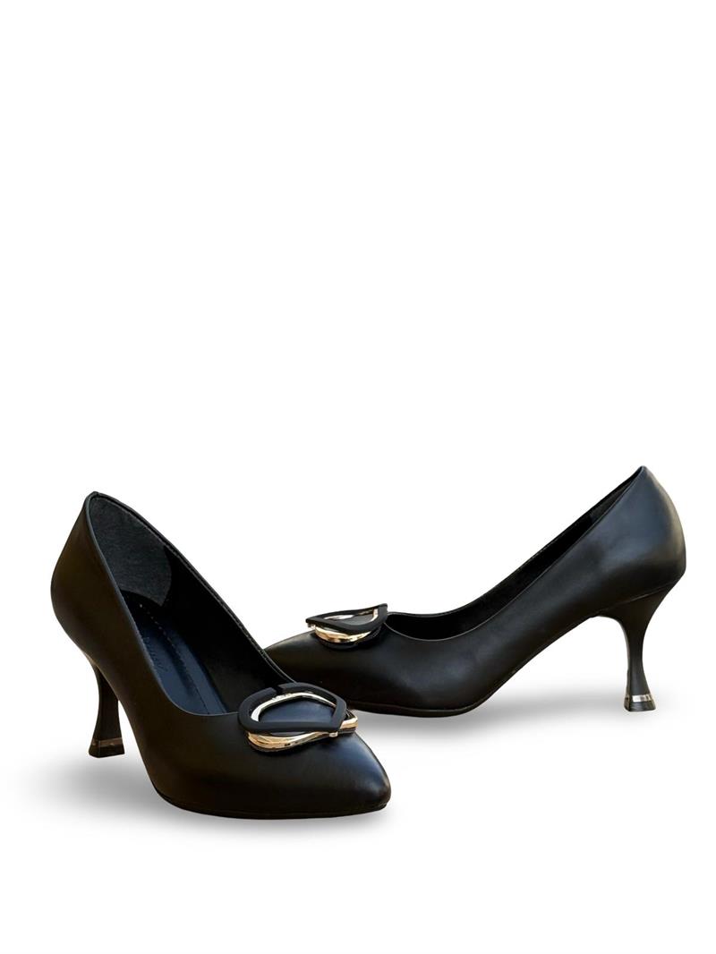 Yalınayak Lpy1195  Tokalı Kadın Stiletto Siyah