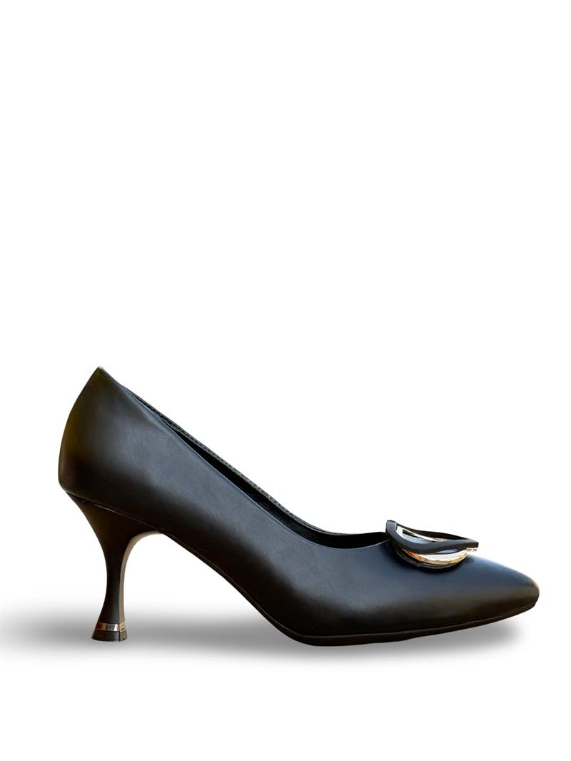 Yalınayak Lpy1195  Tokalı Kadın Stiletto Siyah