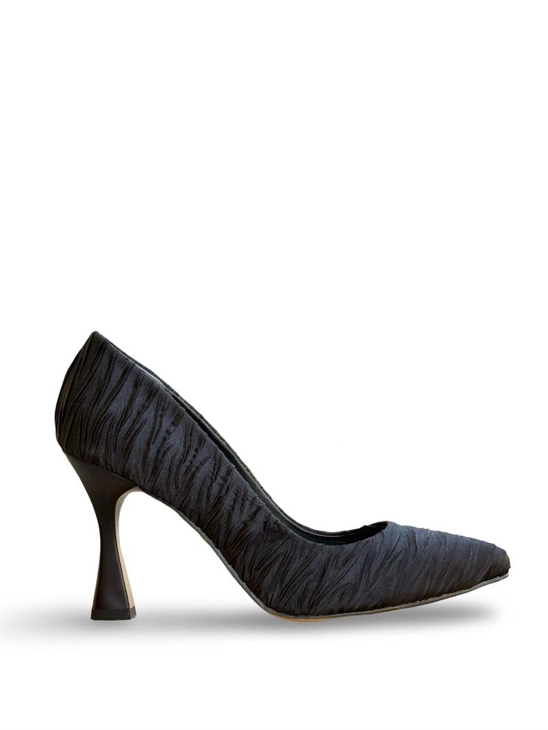 Yalınayak Lpy1303 Saten Kadın Stiletto Siyah