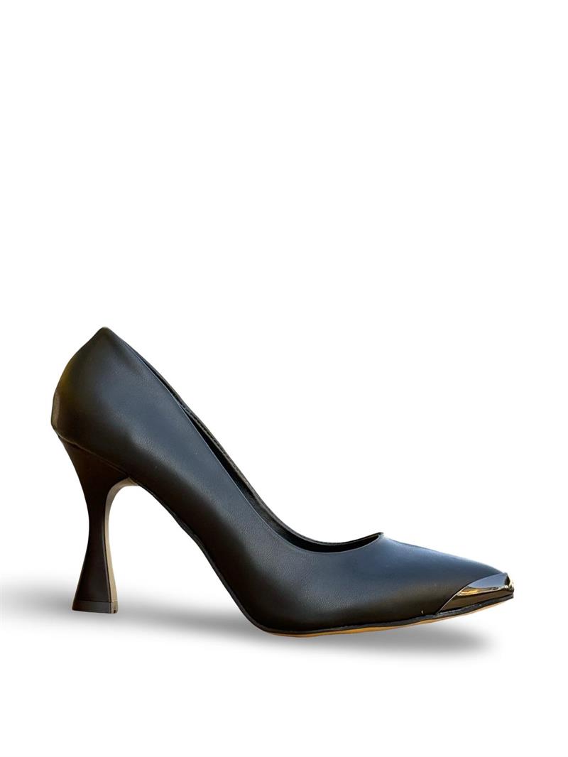 Yalınayak Lpy1304 Burun Kısmı Metal Kadın Stiletto Siyah