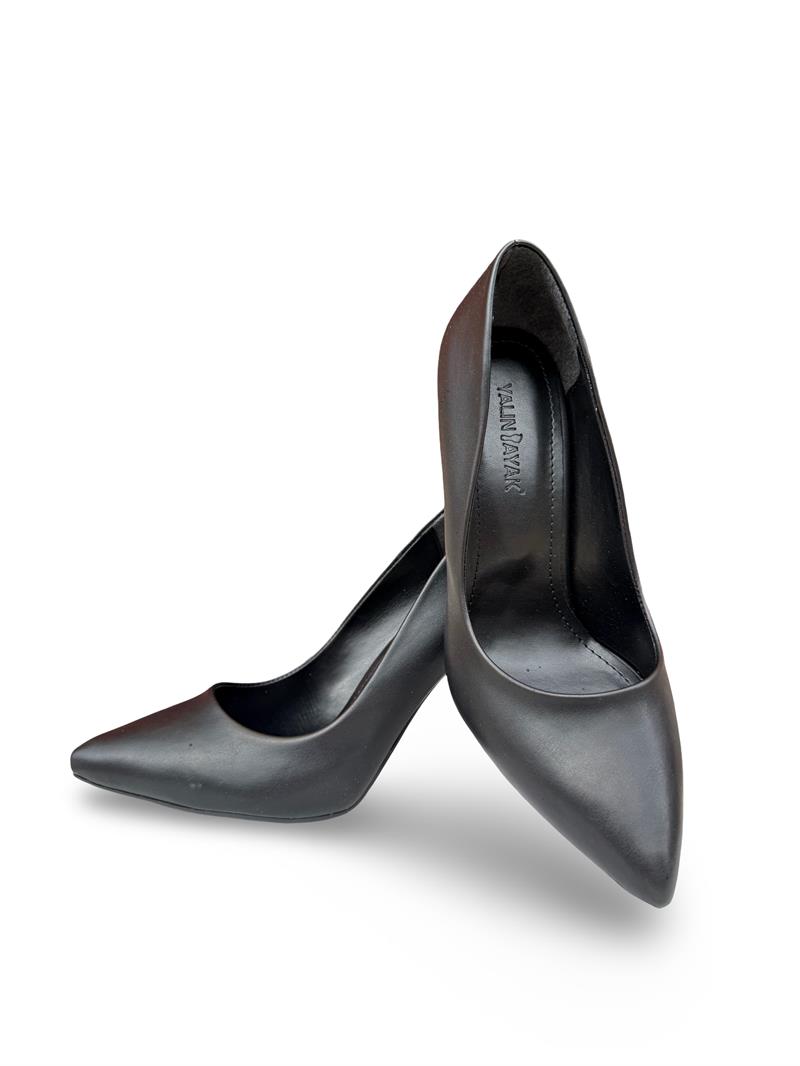 Yalınayak Lpy1305 Kadın Stiletto Siyah Mat