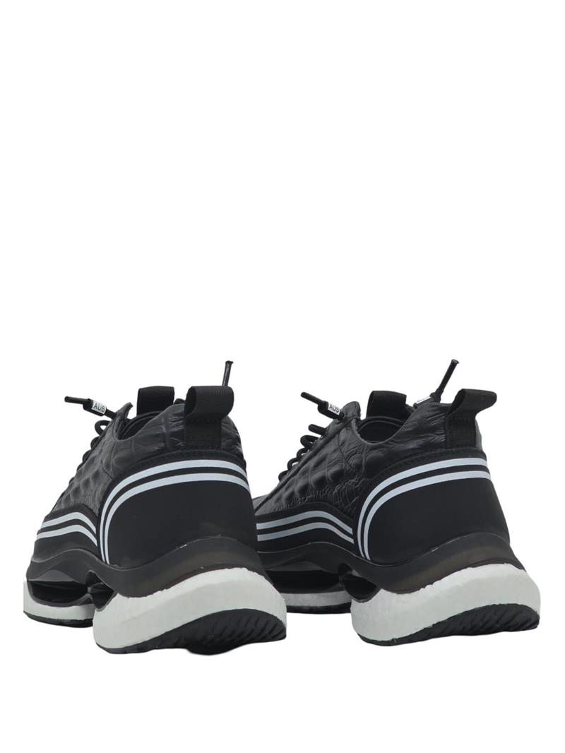 Yalınayak M19248 Hakiki Deri Erkek Sneaker Siyah