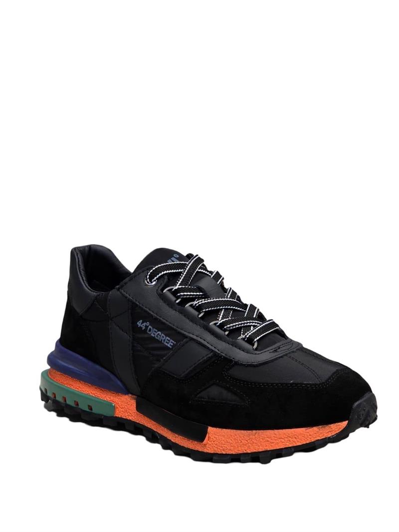 Yalınayak M20354 Hakiki Deri Erkek Aır Taban Sneakers & Spor Siyah