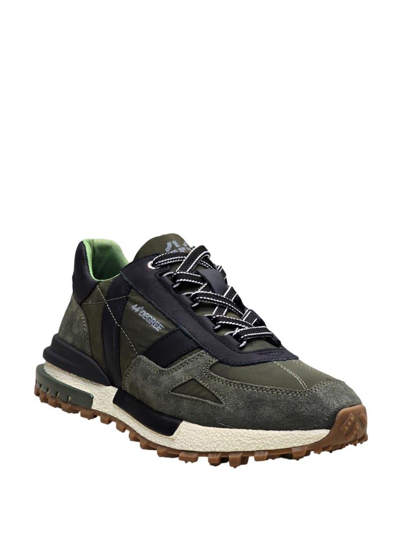 Yalınayak M20354 Hakiki Deri Erkek Aır Taban Sneakers & Spor Haki
