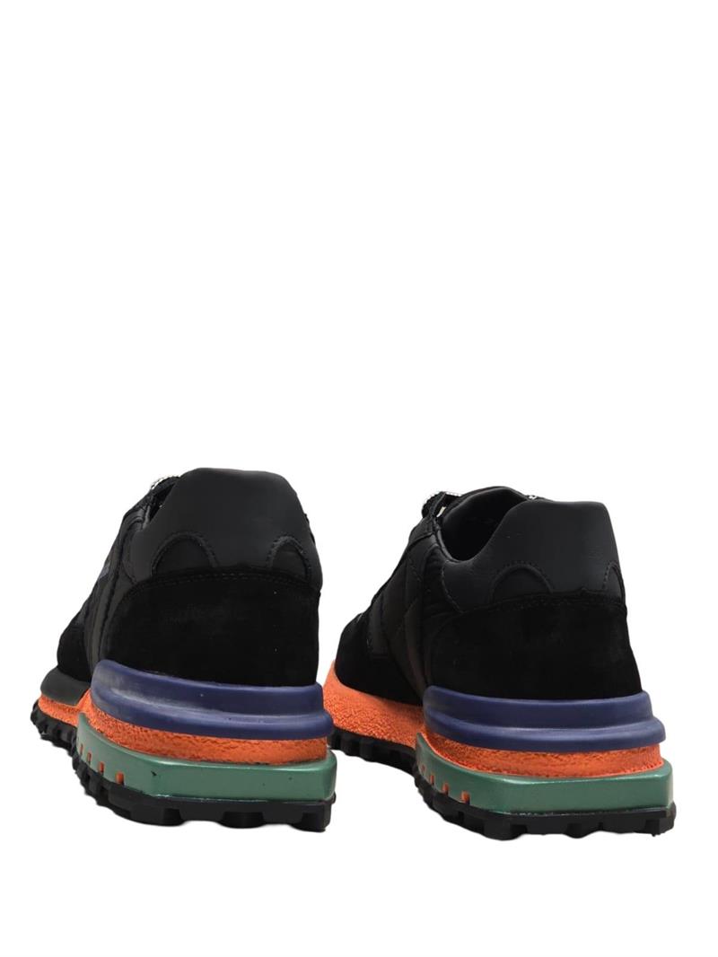 Yalınayak M20354 Hakiki Deri Erkek Aır Taban Sneakers & Spor Siyah