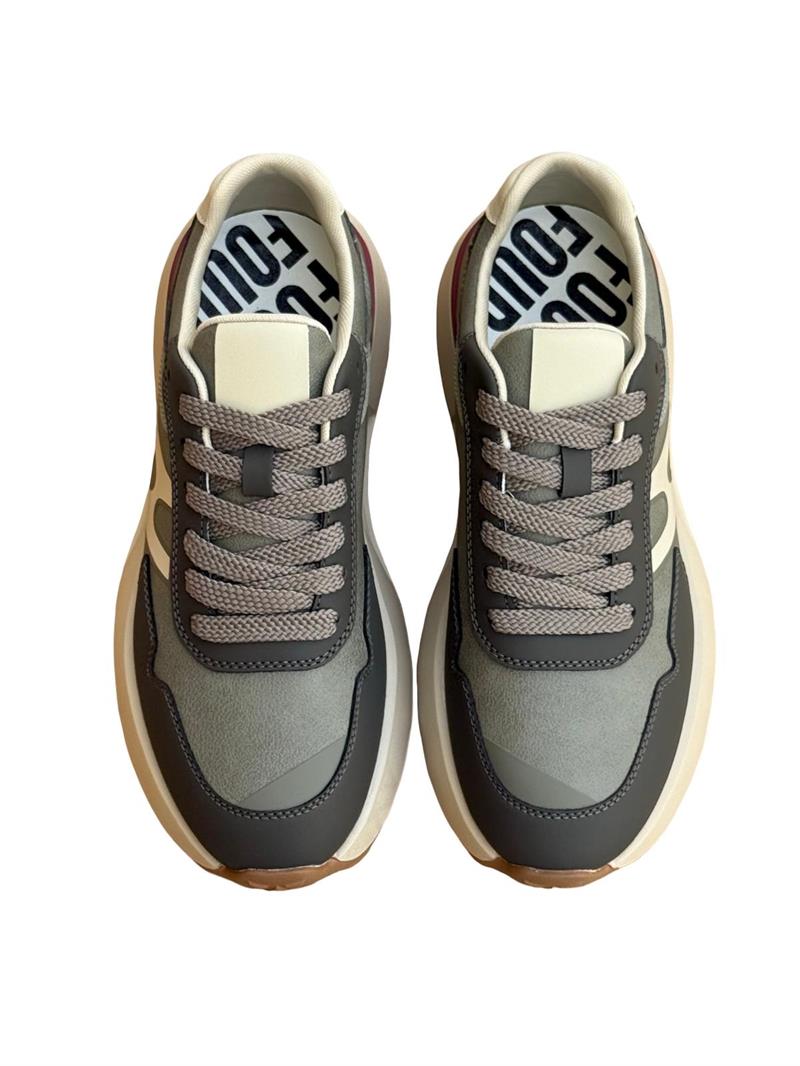 Yalınayak M22613 Hakiki Deri Comfort Taban Erkek Spor Sneaker Haki