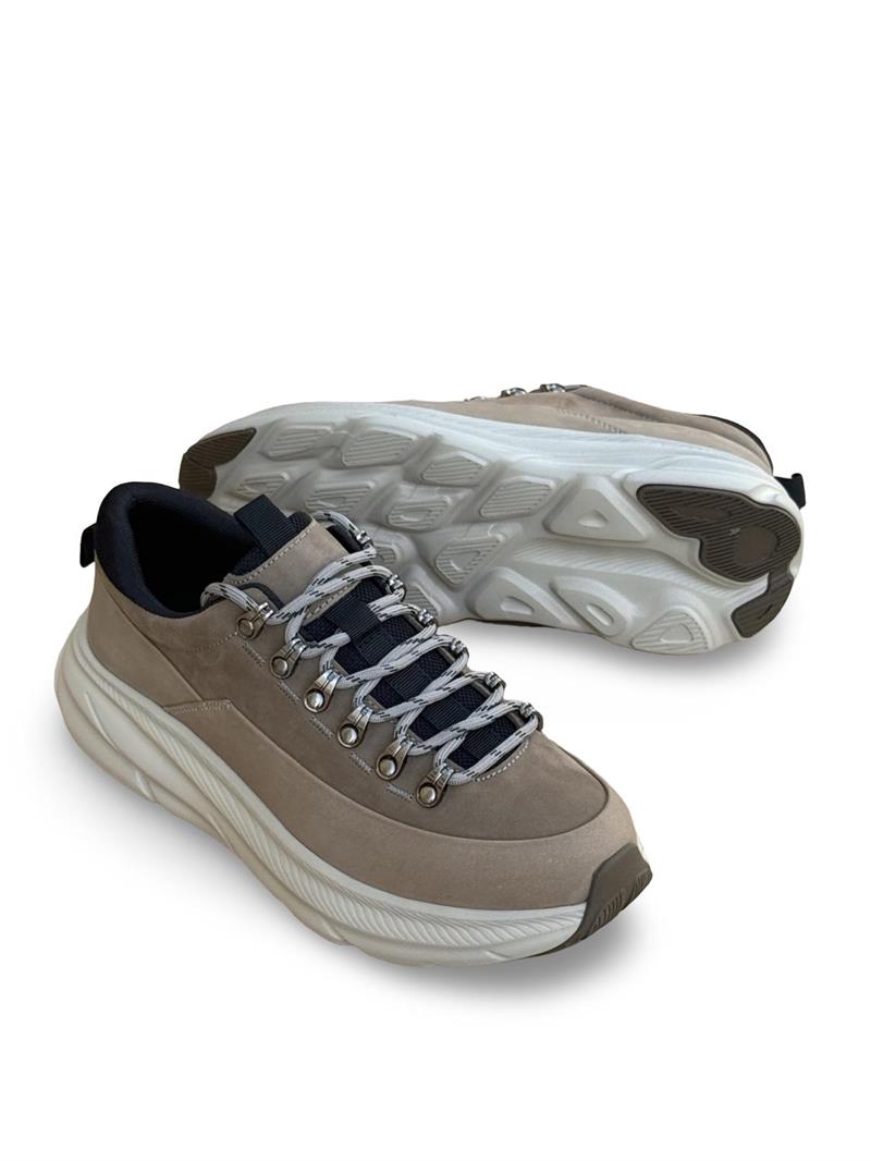 Yalınayak M22628 Hakiki Deri Comfort Taban Erkek Casual Vizon