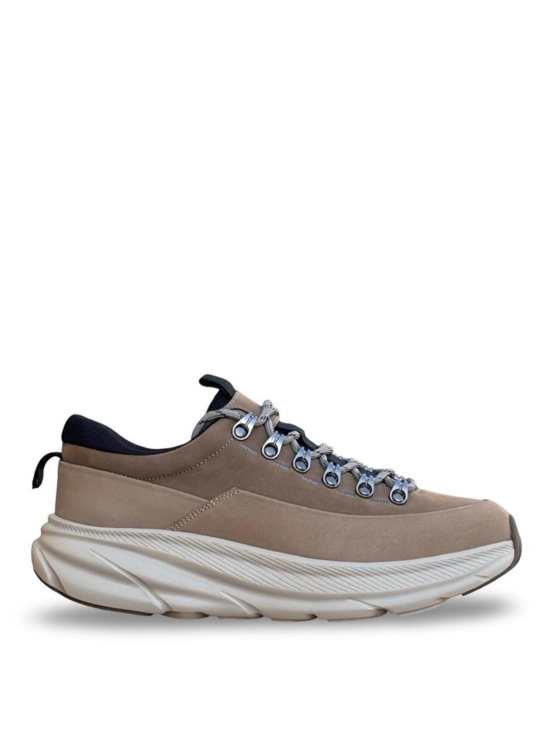 Yalınayak M22628 Hakiki Deri Comfort Taban Erkek Casual Vizon