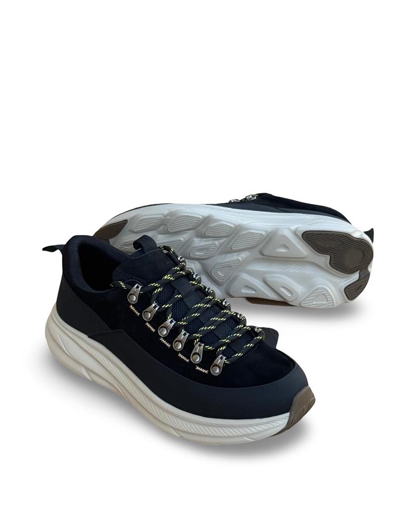 Yalınayak M22628 Hakiki Deri Comfort Taban Erkek Casual Siyah