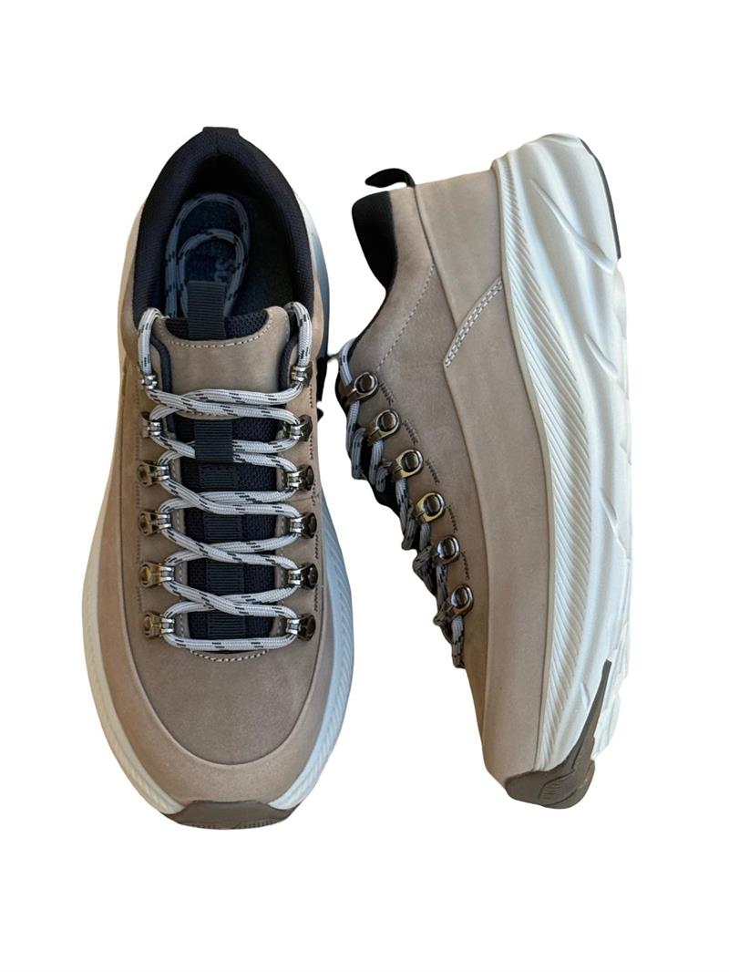 Yalınayak M22628 Hakiki Deri Comfort Taban Erkek Casual Vizon