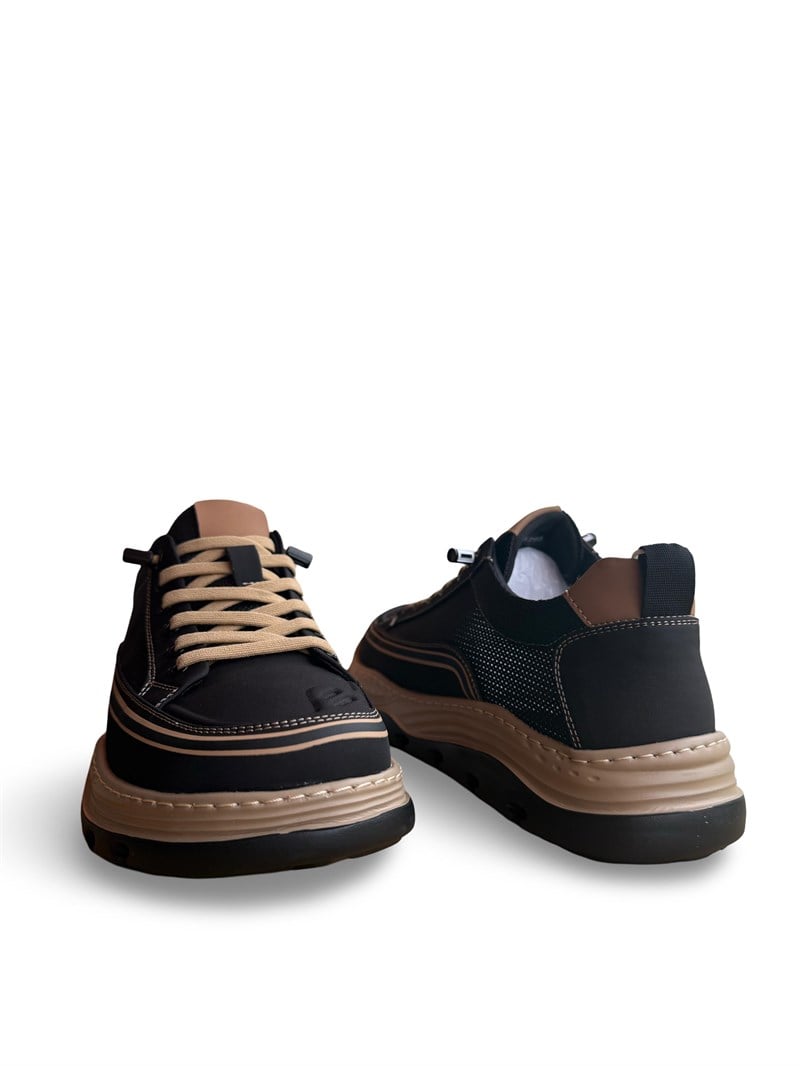Yalınayak M53795 Erkek Comfort Taban Sneaker Spor Siyah