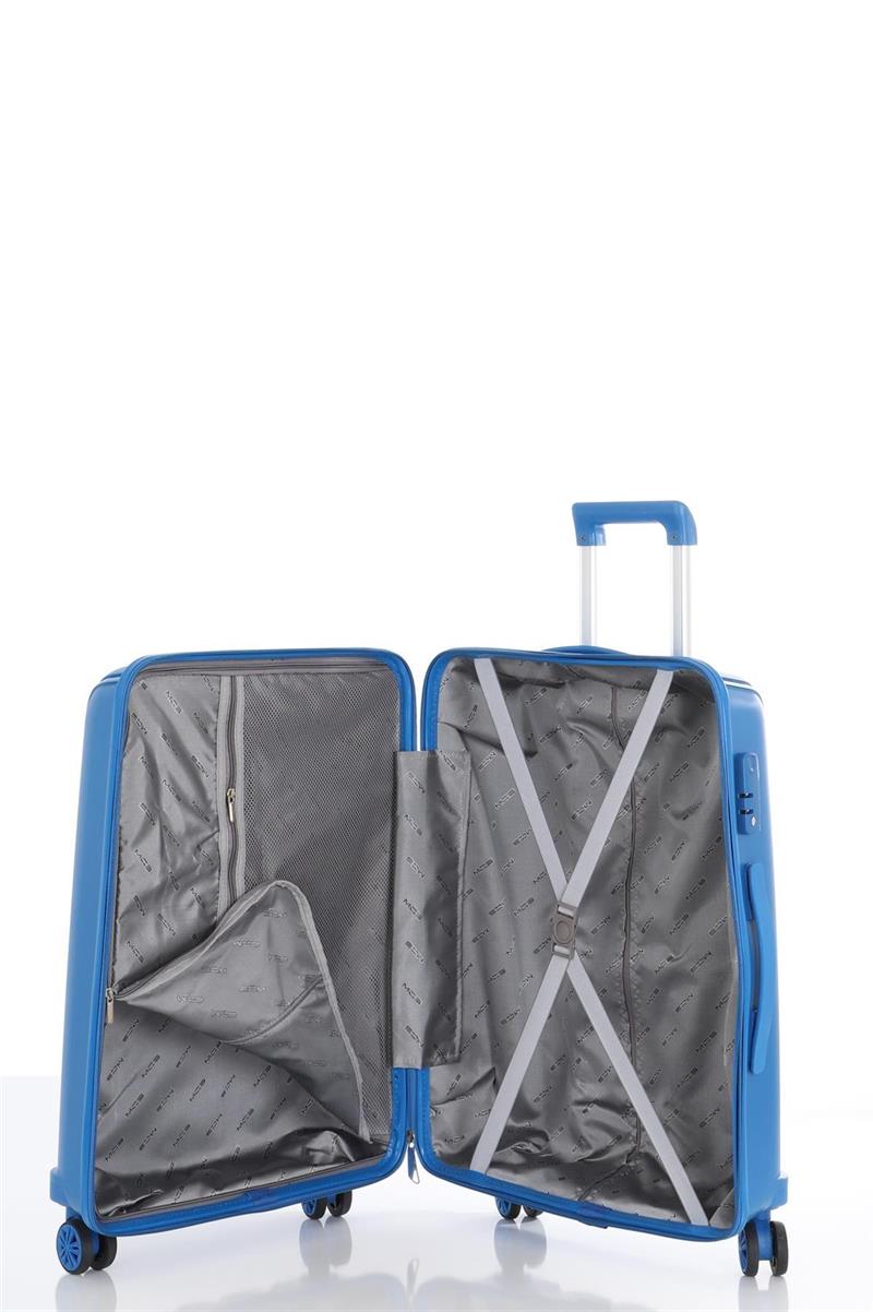 Yalınayak McsV305S Kabin Boy Valiz Mavi