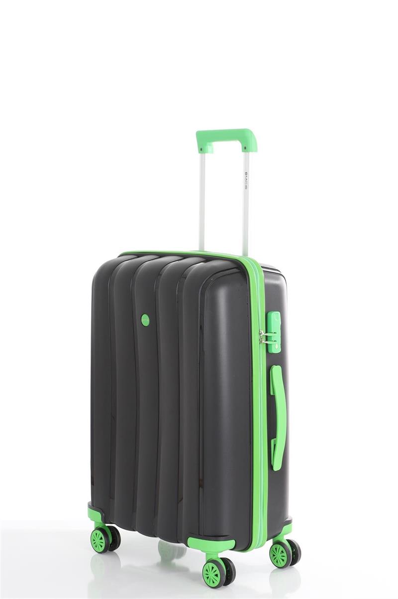Yalınayak McsV305S Kabin Boy Valiz Siyah Yeşil