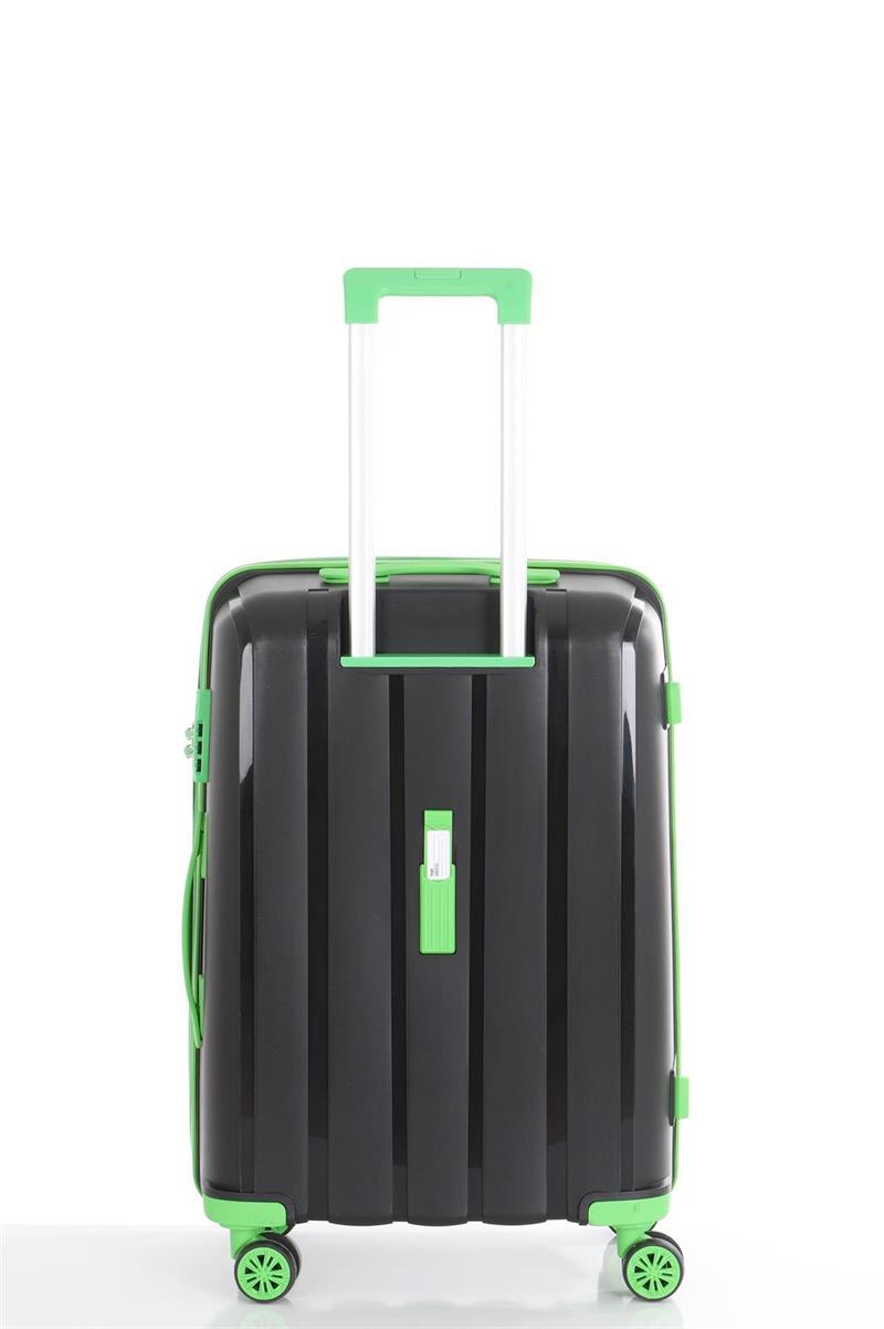 Yalınayak McsV305S Kabin Boy Valiz Siyah Yeşil