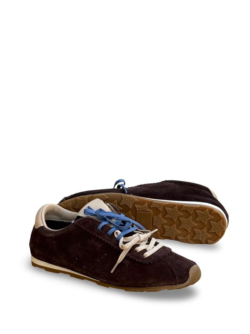 Yalınayak Mrs33116  Kadın Sneakers Ayakkabı Kahve Nubuk