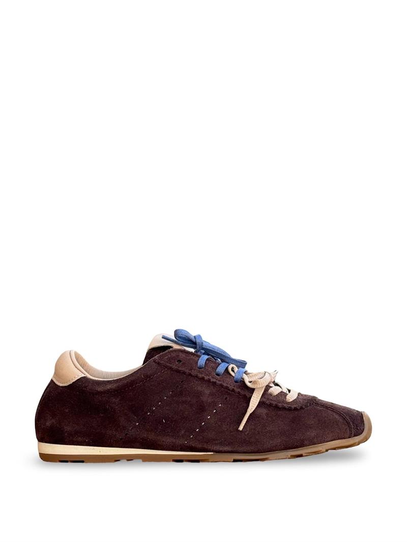 Yalınayak Mrs33116  Kadın Sneakers Ayakkabı Kahve Nubuk