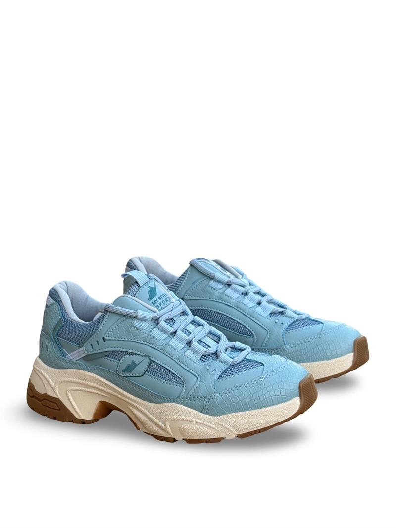 Yalınayak mrs34142  Kadın Sneaker Ayakkabı Mavi