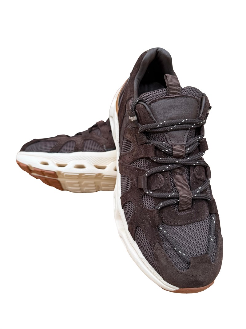 Yalınayak Mrs41128 Hakiki Deri Unisex Sneaker Kahve