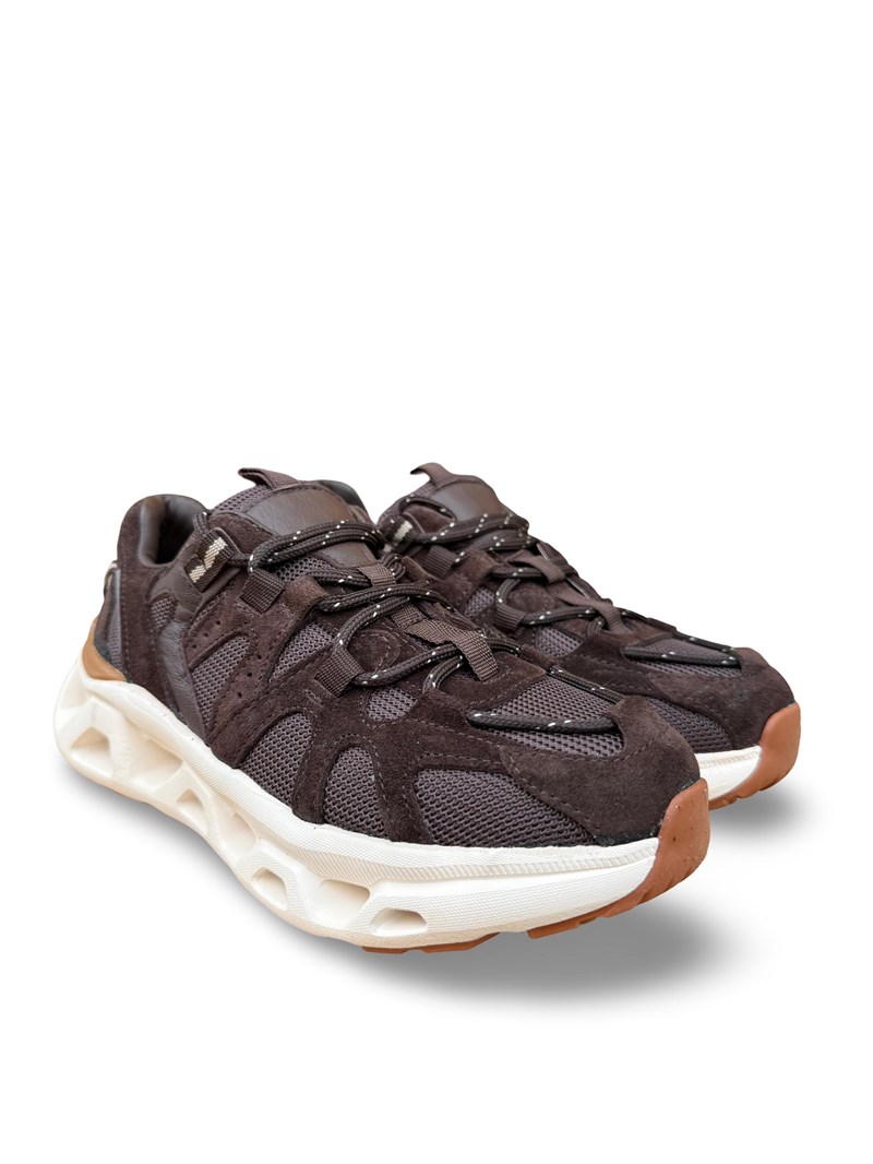 Yalınayak Mrs41128 Hakiki Deri Unisex Sneaker Kahve