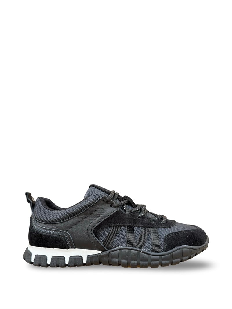 Yalınayak Mrs55106 Hakiki Deri Kadın Sneaker Siyah