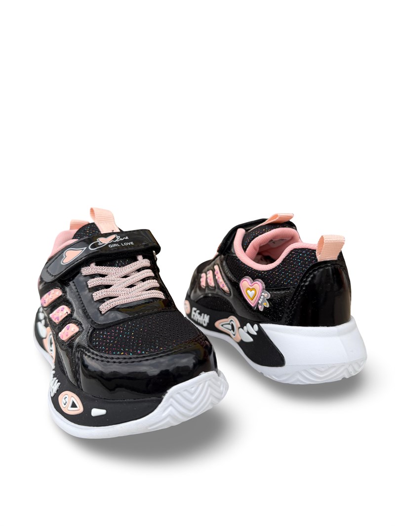 Yalınayak Nd026Flt Kız Çocuk Sneaker Siyah