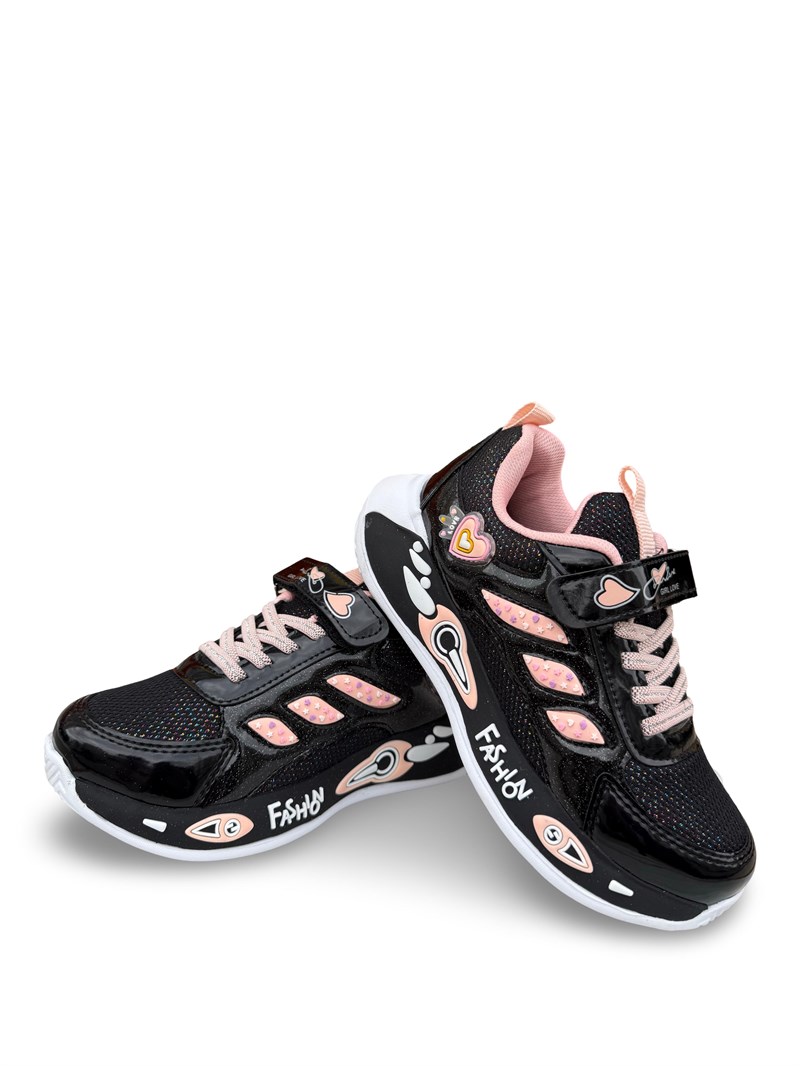 Yalınayak Nd026Flt Kız Çocuk Sneaker Siyah