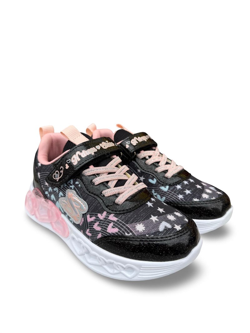 Yalınayak Nd027 Kız Çocuk Sneaker Siyah