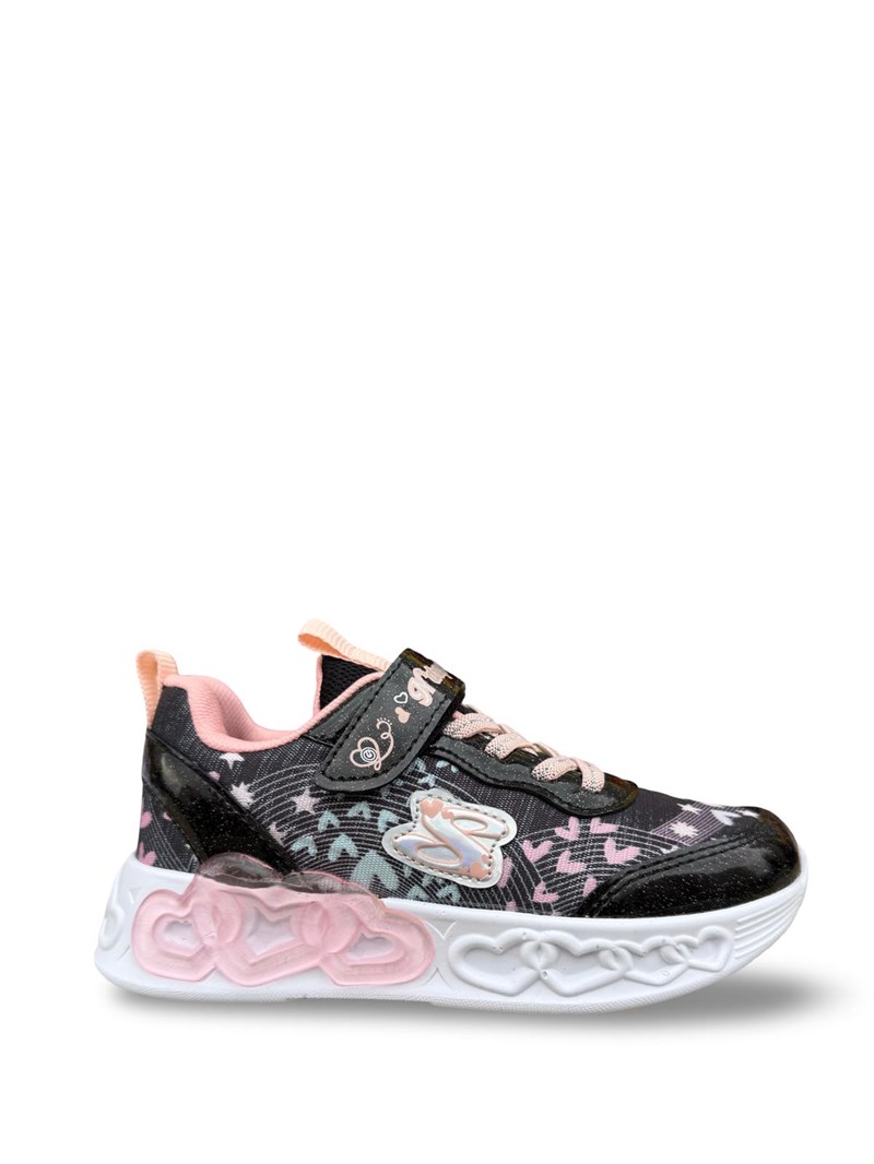 Yalınayak Nd027 Kız Çocuk Sneaker Siyah