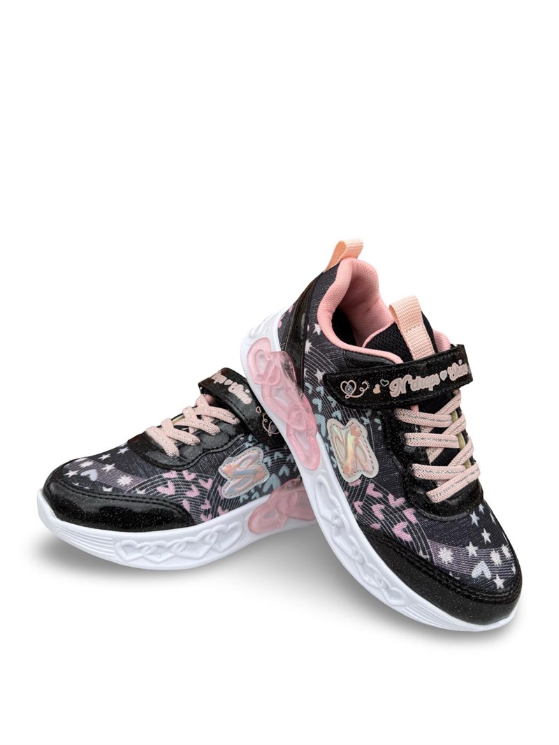 Yalınayak Nd027 Kız Çocuk Sneaker Siyah