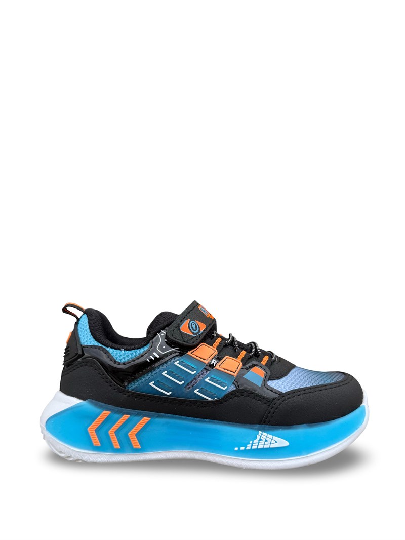 Yalınayak Nd028Flt Erkek Çocuk Sneaker Siyah Mavi