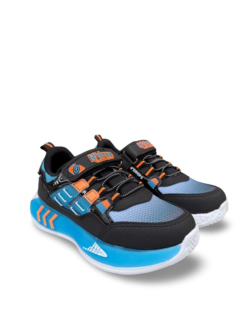 Yalınayak Nd028Flt Erkek Çocuk Sneaker Siyah Mavi