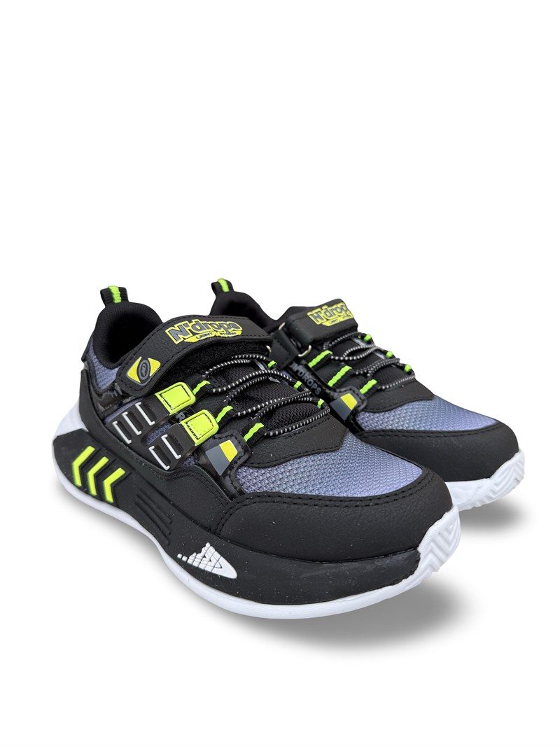 Yalınayak Nd028Flt Erkek Çocuk Sneaker Siyah Yeşil