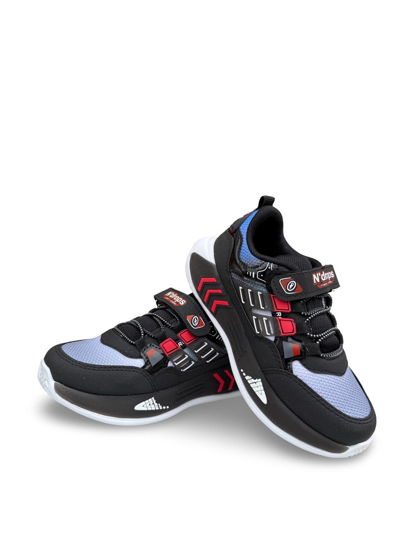 Yalınayak Nd028Ptk Erkek Çocuk Sneaker Siyah Kırmızı