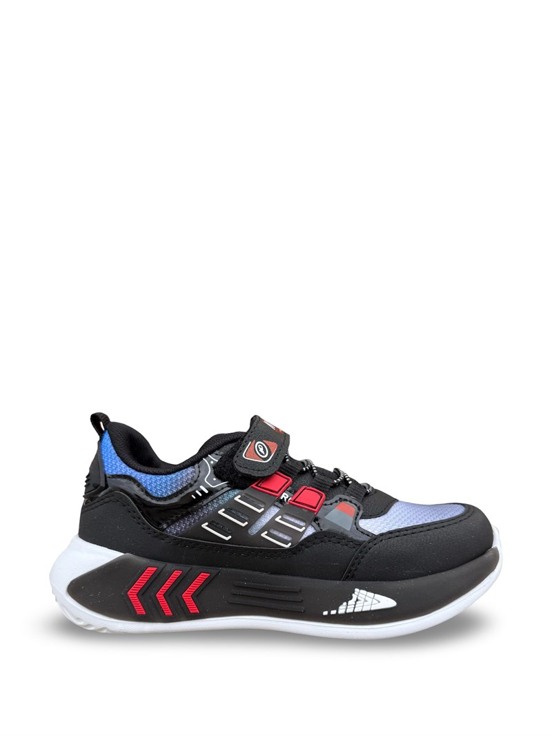 Yalınayak Nd028Ptk Erkek Çocuk Sneaker Siyah Kırmızı
