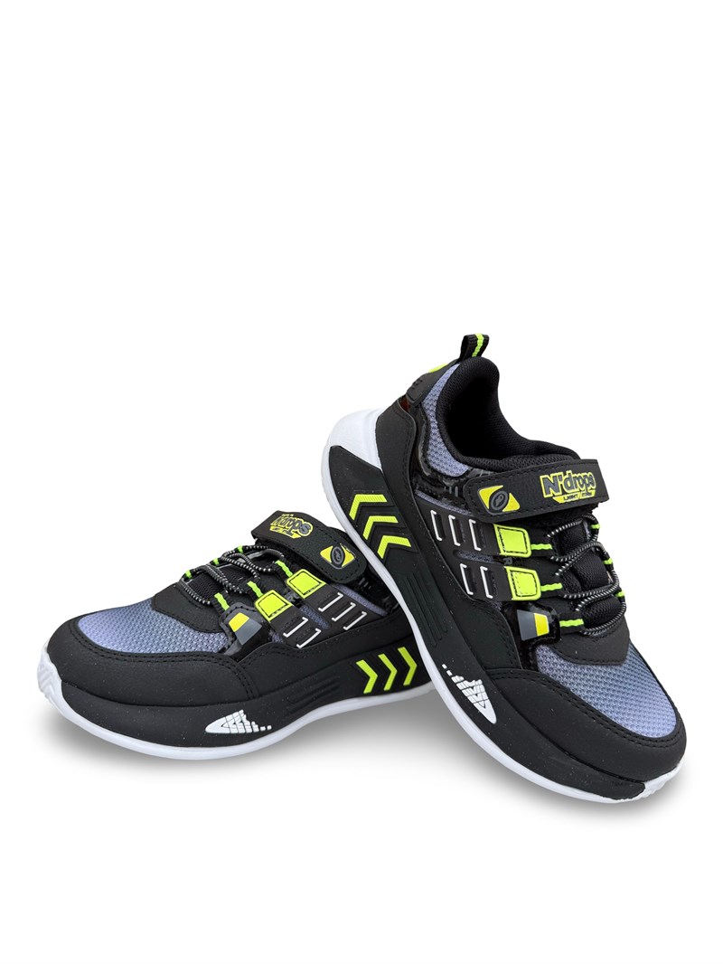 Yalınayak Nd028Ptk Erkek Çocuk Sneaker Siyah Yeşil