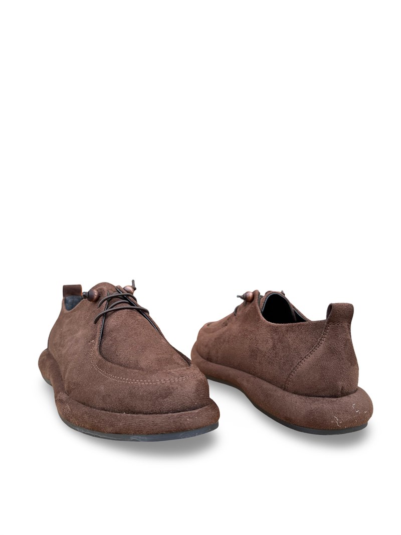 Yalınayak Prt1615 Süet Kadın Loafer Ayakkabı Kahve Süet