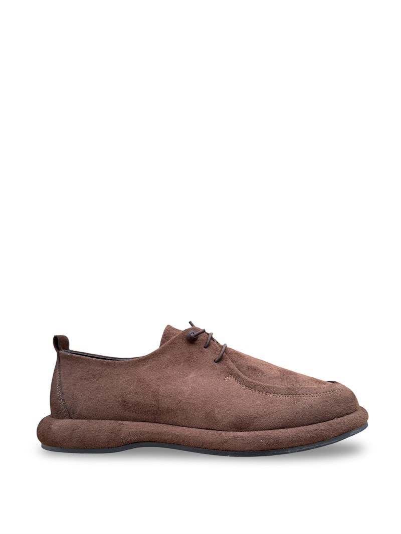 Yalınayak Prt1615 Süet Kadın Loafer Ayakkabı Kahve Süet