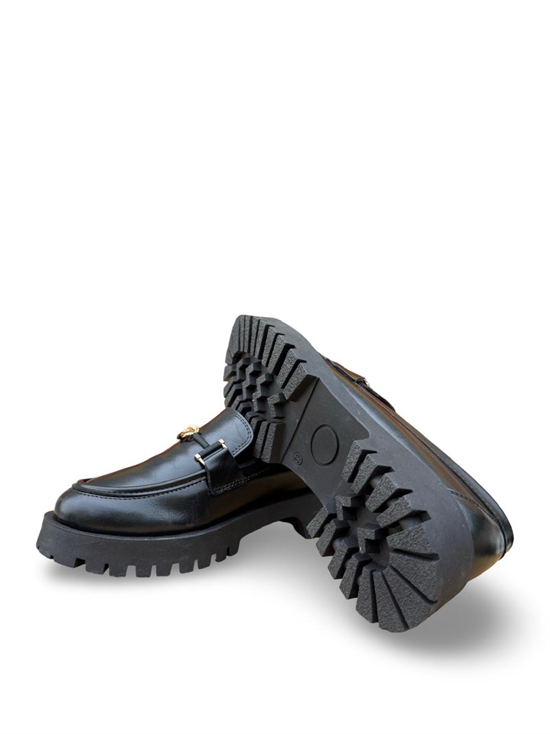 Yalınayak Prt32 Kadın Loafer Babet Siyah