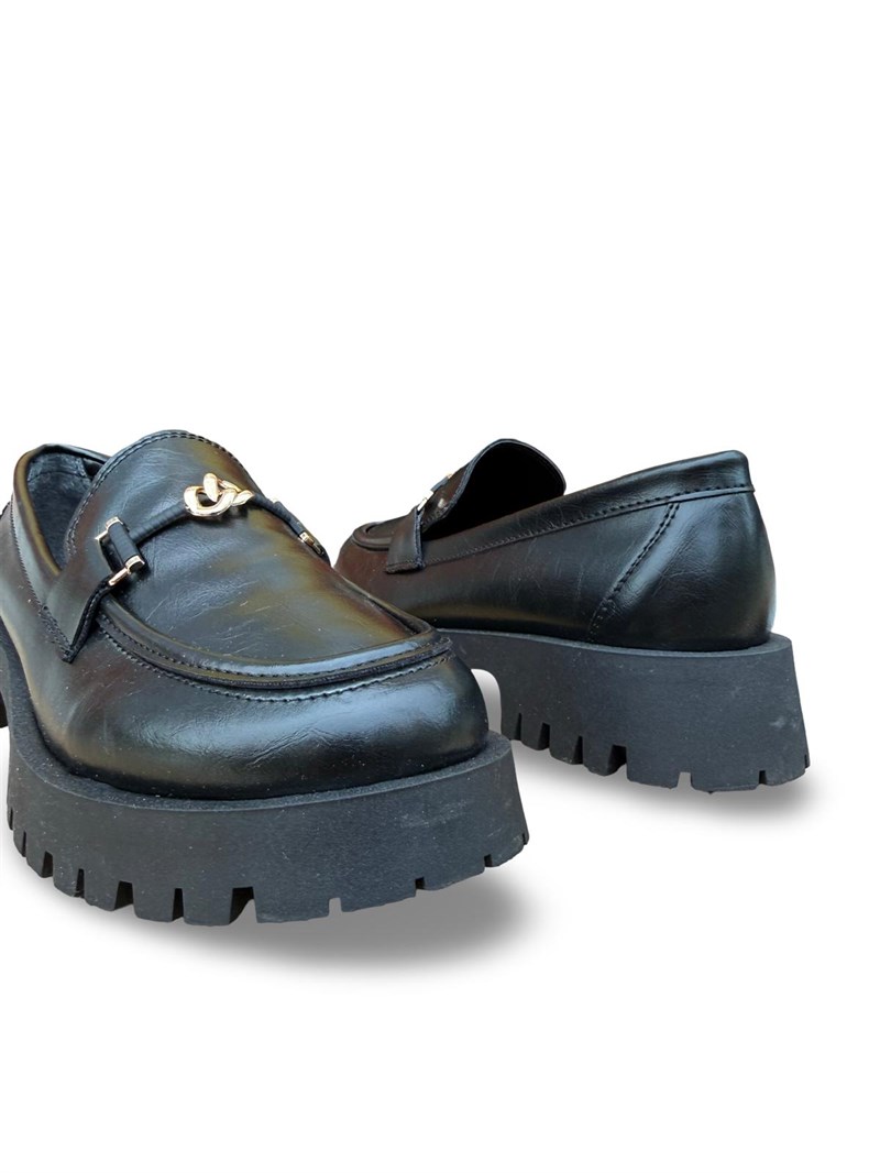 Yalınayak Prt32 Kadın Loafer Babet Siyah