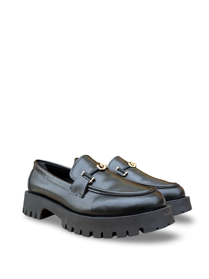 Yalınayak Prt32 Kadın Loafer Babet Siyah