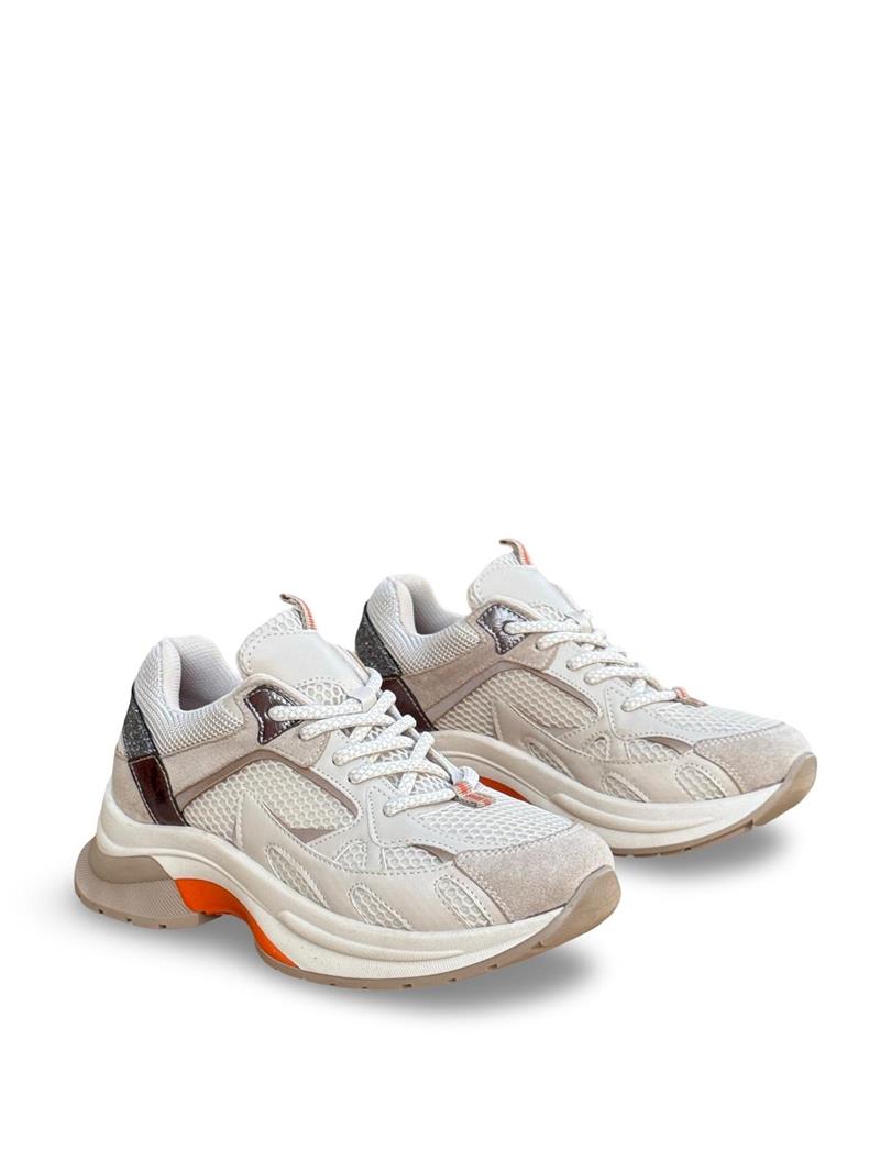 Yalınayak Sms30170  Kadın Sneakers Ayakkabı Bej Roz