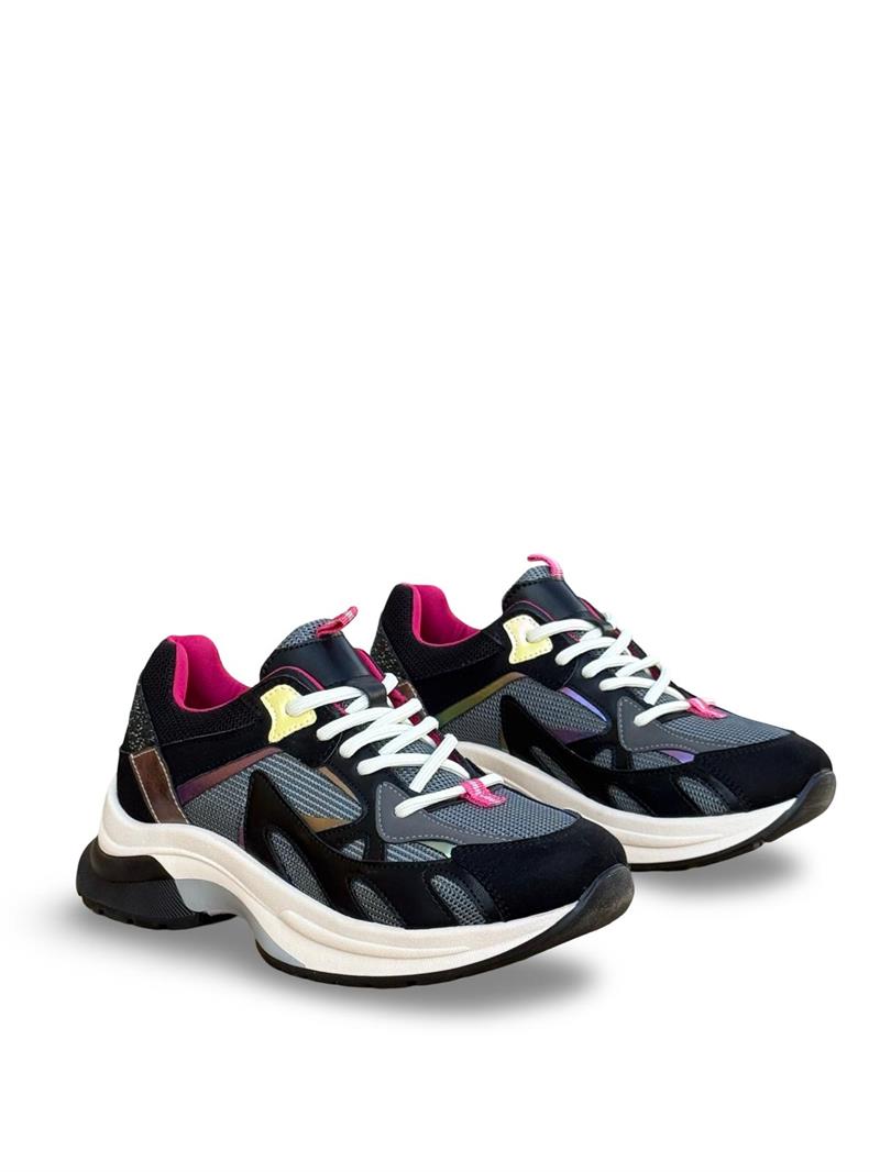 Yalınayak Sms30170  Kadın Sneakers Ayakkabı Siyah Multi