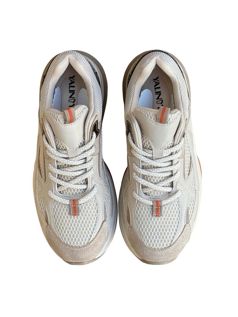 Yalınayak Sms30170  Kadın Sneakers Ayakkabı Bej Roz