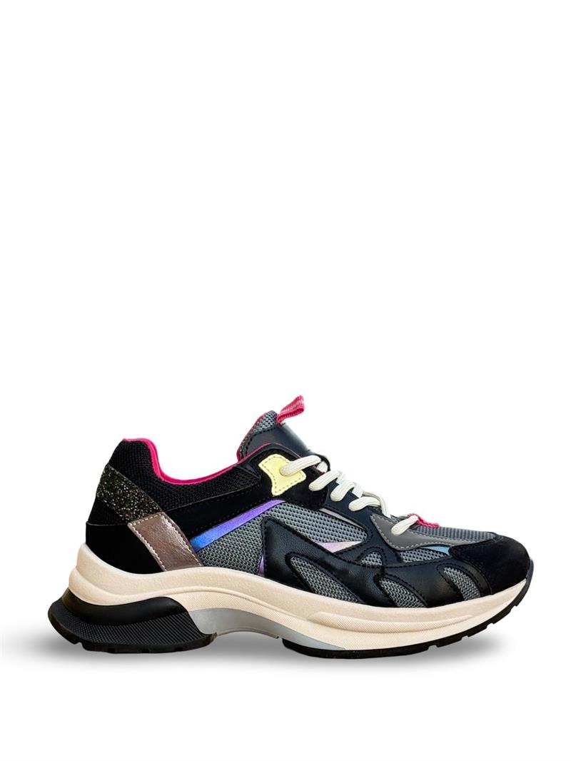 Yalınayak Sms30170  Kadın Sneakers Ayakkabı Siyah Multi